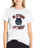 Be Strong Like a Wolf Graphic Tee