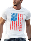 Detroit Techno American Flag Graphic Tee