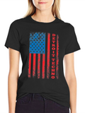 Detroit Techno American Flag Graphic Tee