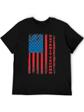 Detroit Techno American Flag Graphic Tee
