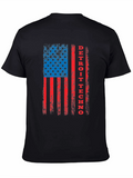 Detroit Techno American Flag Graphic Tee