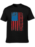 Detroit Techno American Flag Graphic Tee