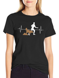 Mans Black Dog Agility T-Shirt