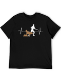 Mans Black Dog Agility T-Shirt