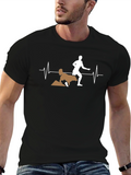 Mans Black Dog Agility T-Shirt