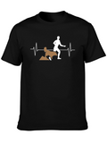 Mans Black Dog Agility T-Shirt