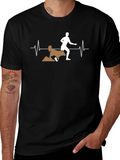 Mans Black Dog Agility T-Shirt