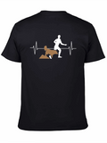 Mans Black Dog Agility T-Shirt