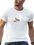 Mans Black Dog Agility T-Shirt