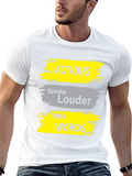 Actions Speak Louder Black Graphic Tee