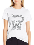 Lemur Graphic T-Shirt - Striking Black Tee