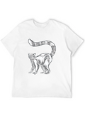 Lemur Graphic T-Shirt - Striking Black Tee