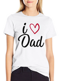 I Heart Dad Black T-Shirt