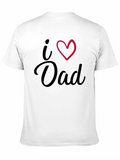 I Heart Dad Black T-Shirt