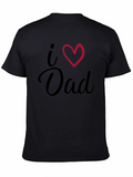 I Heart Dad Black T-Shirt