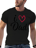 I Heart Dad Black T-Shirt