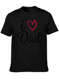 I Heart Dad Black T-Shirt