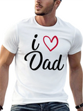 I Heart Dad Black T-Shirt
