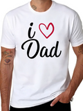 I Heart Dad Black T-Shirt
