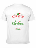 Stressed Blessed Christmas Obsessed Graphic Tee