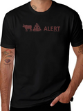 Cow Dung Alert Black T-Shirt