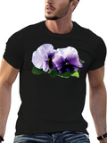 Floral T-Shirt - Pansy Graphic Tee