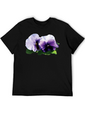 Floral T-Shirt - Pansy Graphic Tee