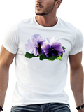 Floral T-Shirt - Pansy Graphic Tee