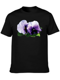 Floral T-Shirt - Pansy Graphic Tee