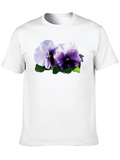Floral T-Shirt - Pansy Graphic Tee