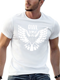 Owl Graphic Black T-Shirt