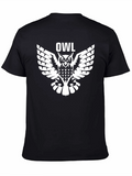 Owl Graphic Black T-Shirt