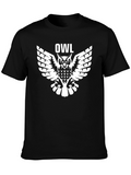 Owl Graphic Black T-Shirt