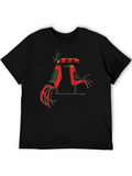 Quirky Toucan Bird Graphic Print Black T-Shirt
