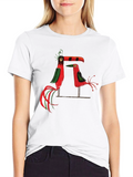 Quirky Toucan Bird Graphic Print Black T-Shirt