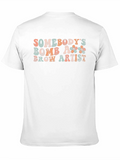 Bomb Brow Artist Retro T-Shirt