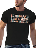 Bomb Brow Artist Retro T-Shirt