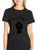 Introverts Unite! Black Graphic T-Shirt