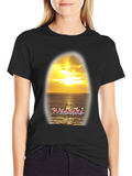 Waikiki Sunset Graphic T-Shirt