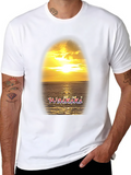 Waikiki Sunset Graphic T-Shirt
