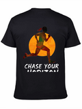 Chase Your Horizon Black Graphic Tee
