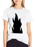 Flame Graphic Black T-Shirt