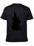 Flame Graphic Black T-Shirt