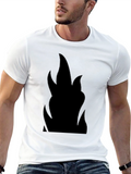 Flame Graphic Black T-Shirt