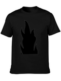 Flame Graphic Black T-Shirt
