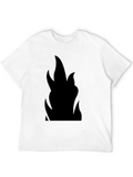 Flame Graphic Black T-Shirt