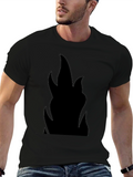 Flame Graphic Black T-Shirt