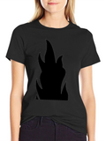 Flame Graphic Black T-Shirt