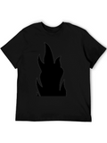 Flame Graphic Black T-Shirt