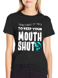 Keep Your Mouth Shut Funny Fishing T-Shirt